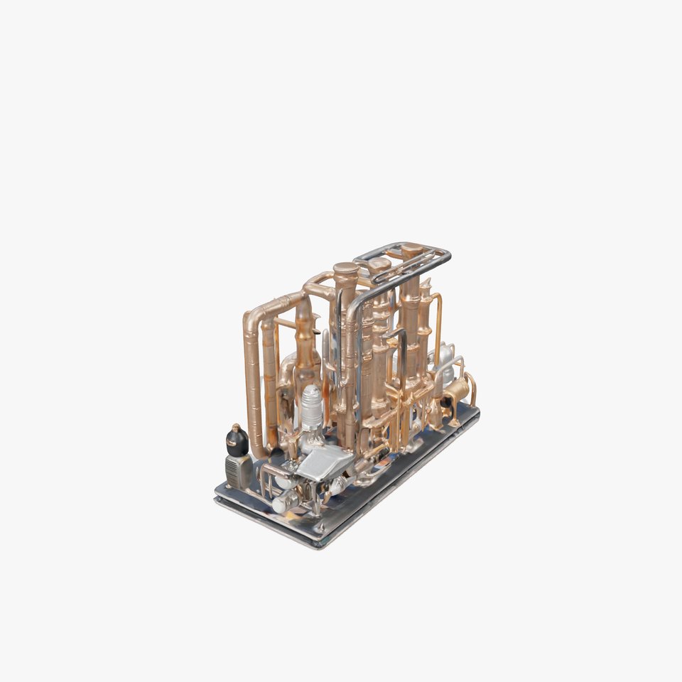 Industrial Refinery Pipes and Equipment Model Pack